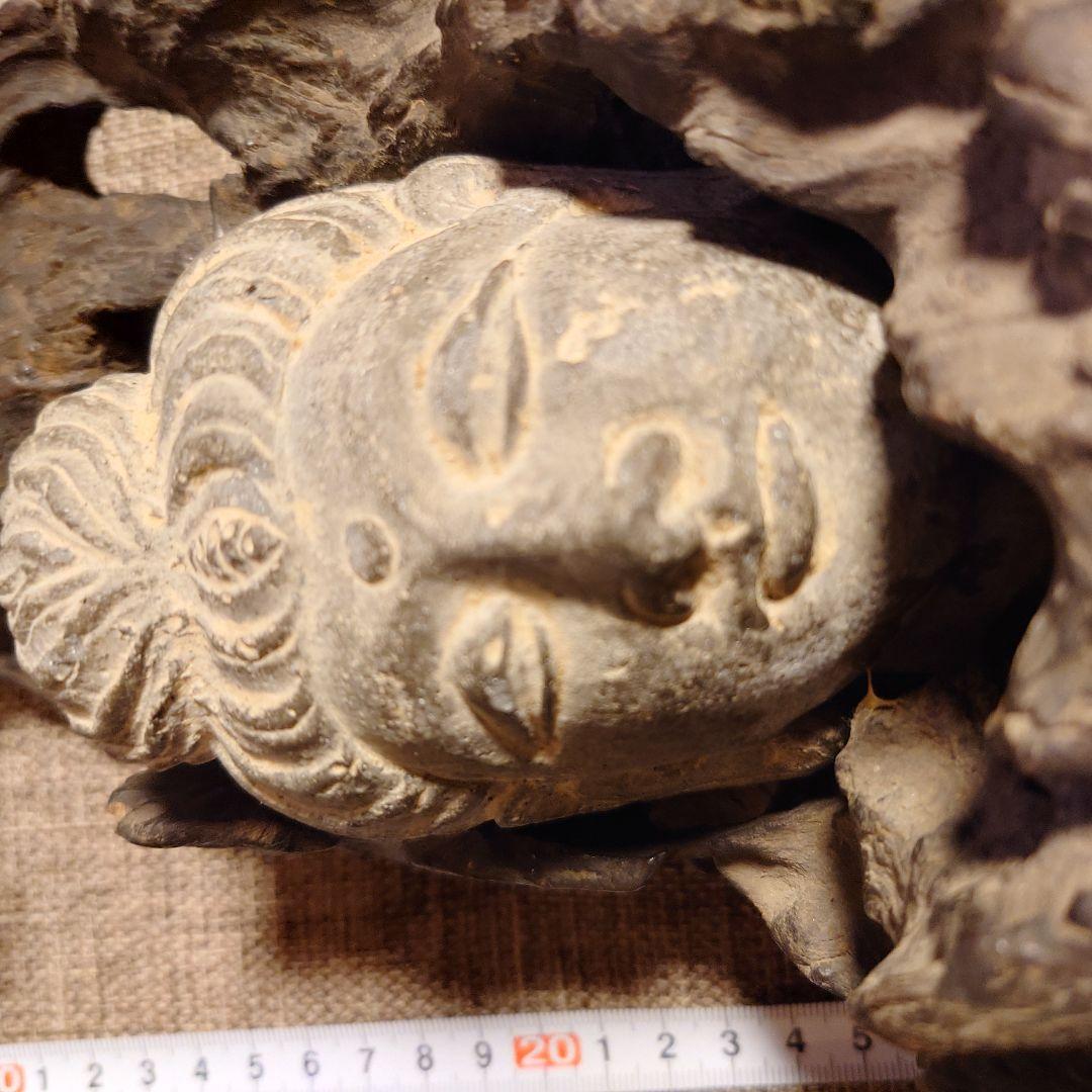 石仏　仏頭　ペルシャ