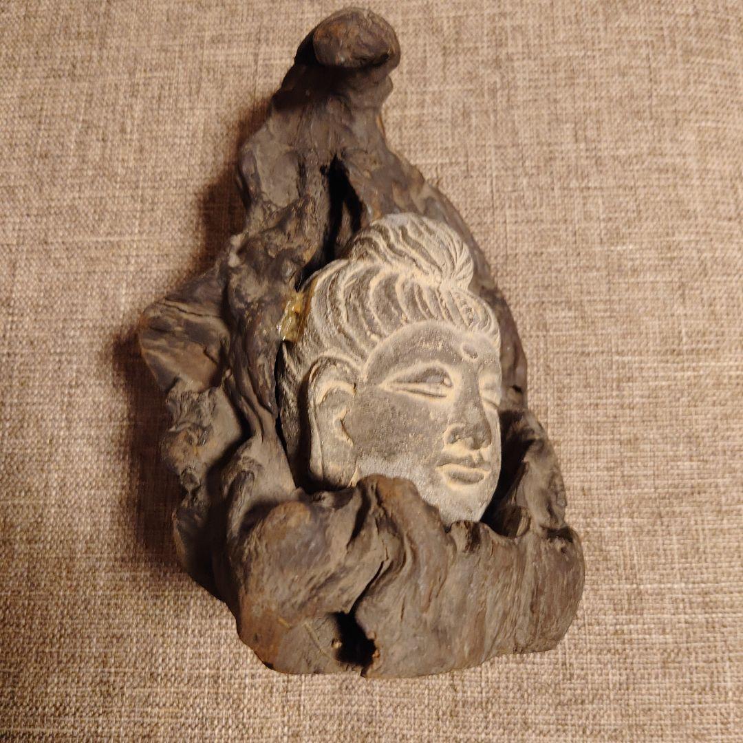 石仏　仏頭　ペルシャ