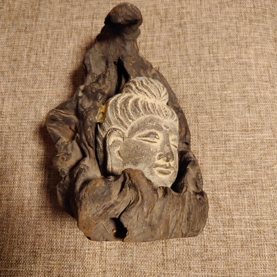 石仏　仏頭　ペルシャ