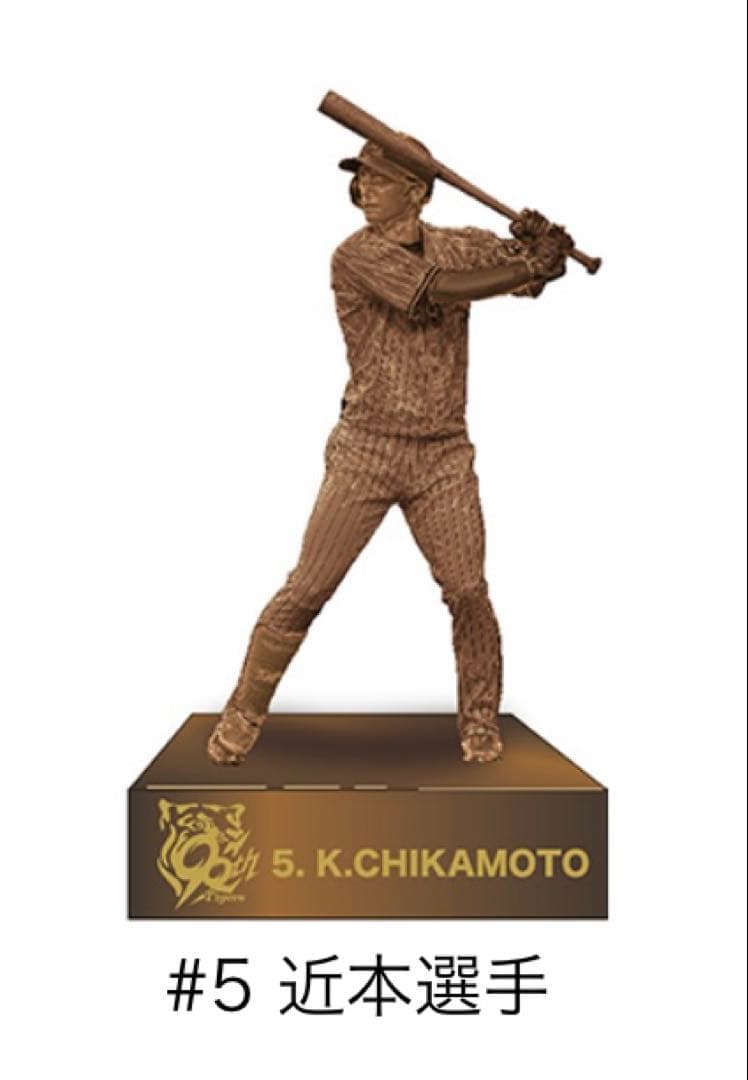 阪神タイガース創設90周年記念オブジェコンプセット　藤川球児　近本光司　中野拓夢