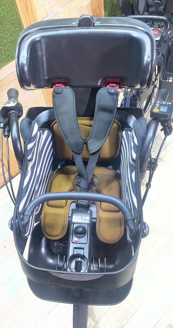 2018ネイビー 大容量 パナソニック 子供乗せ電動アシスト自転車 H3394