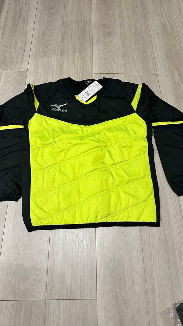 Mizuno ミズノジャージ上下セットブラック×ライム M