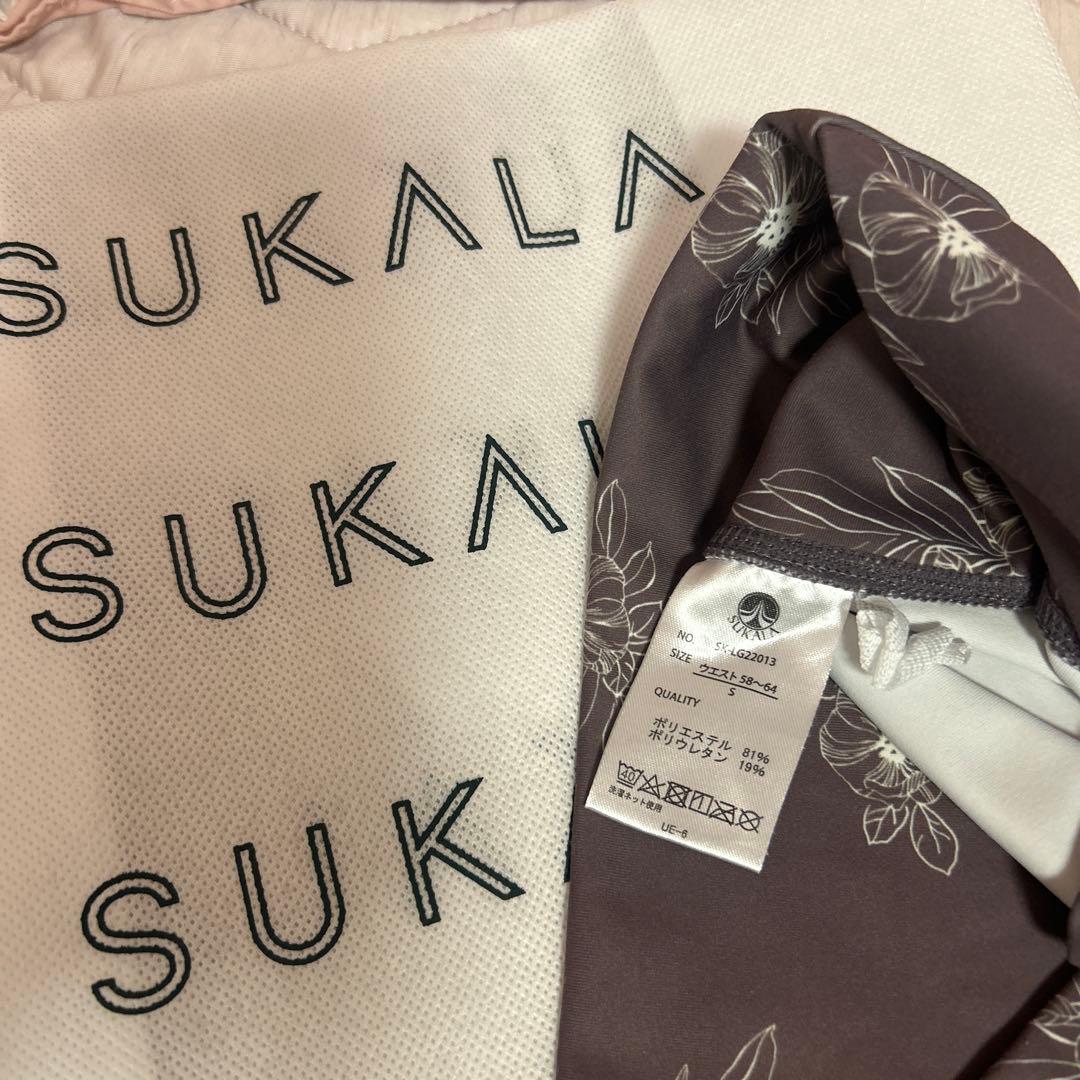 SUKALA 花柄ブラウンヨガウェアset