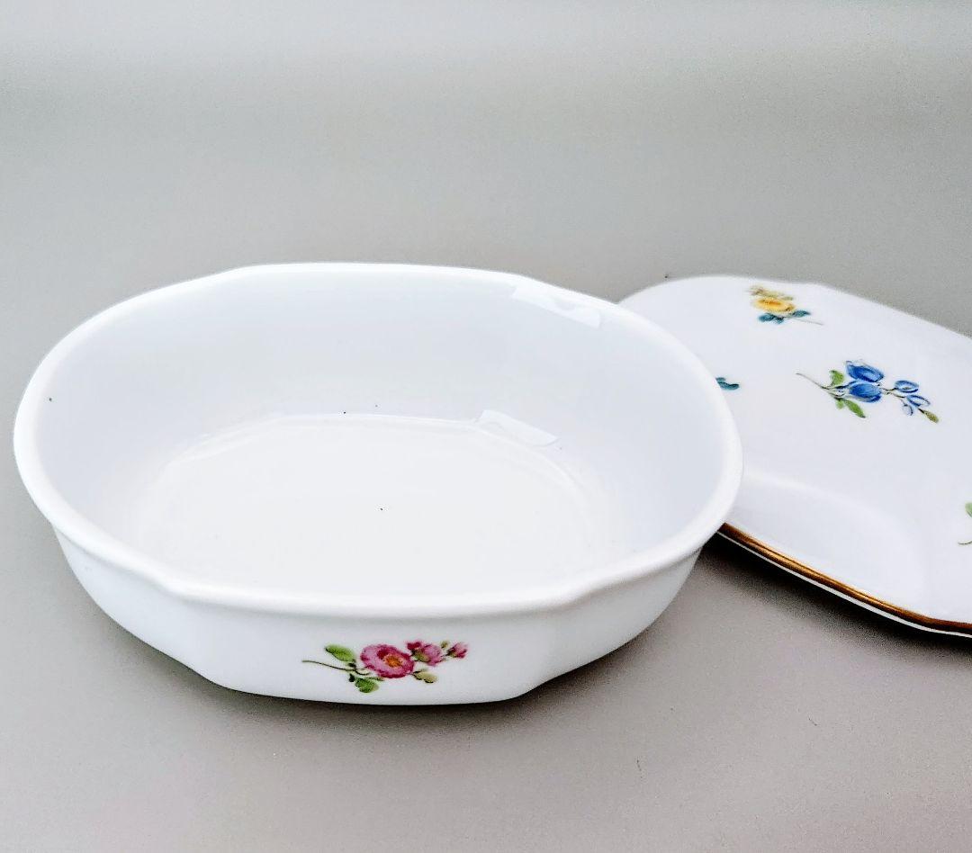 きなマイセンMeissen【美品】《散らし小花　小物入れ》