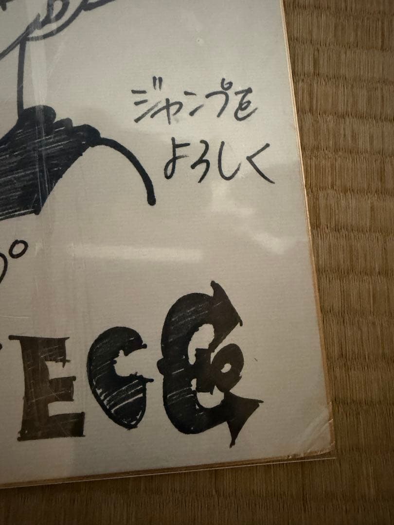 ONE PIECE ワンピース 直筆サイン色紙 当選品 尾田栄一郎