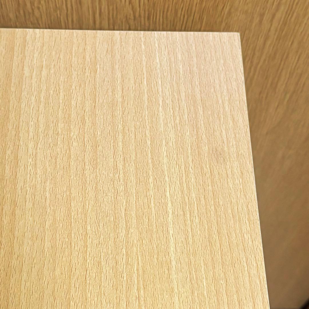 キャスター付き木製本棚　スリム型　3段　2点セット