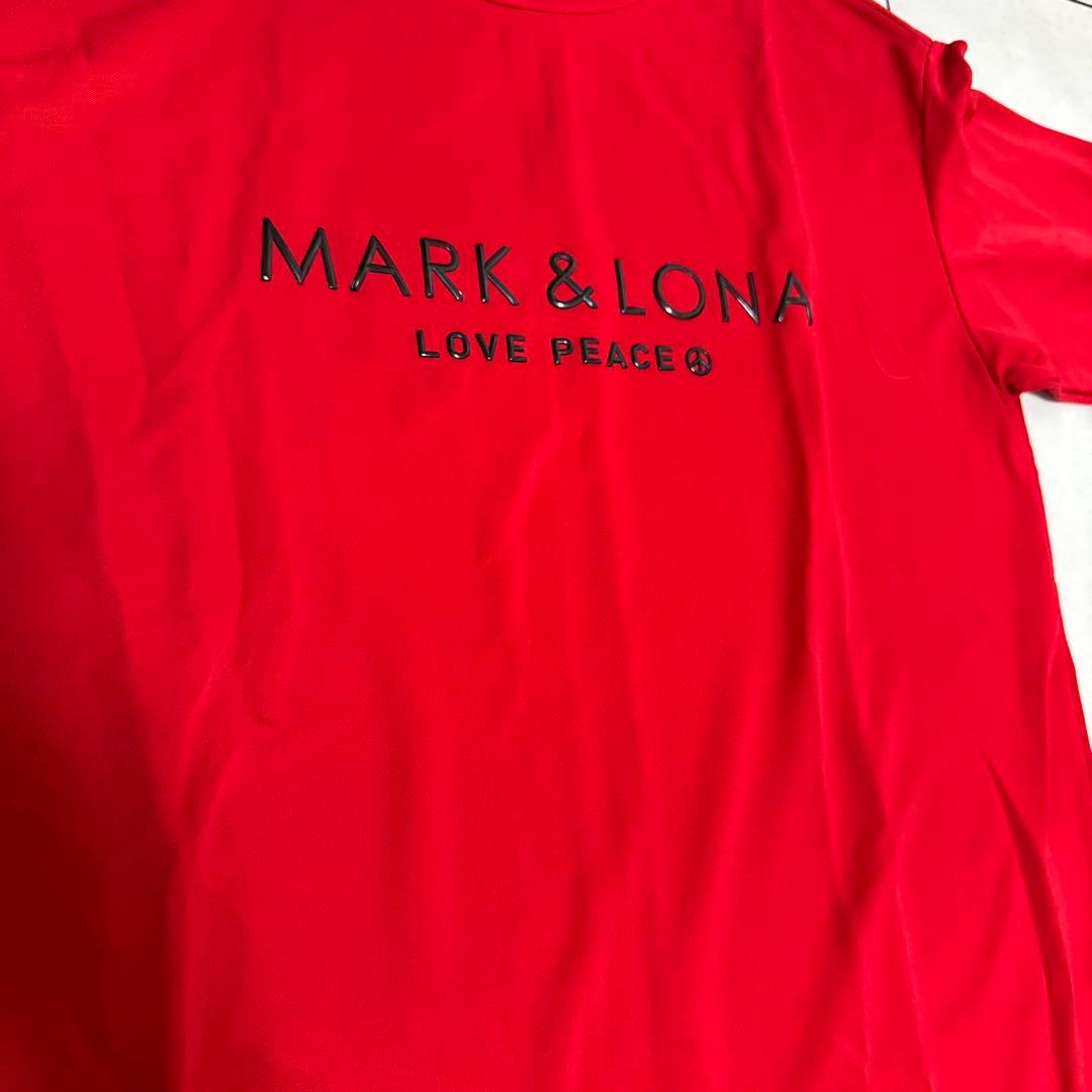 MARK & LONA モックネックシャツ　レッド　サイズ46