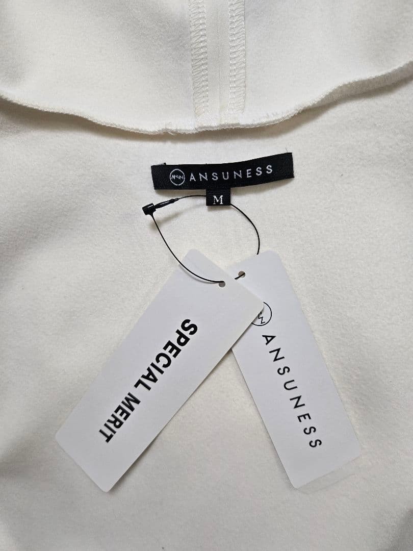 【新品タグ付】ANSUNESS♡袖リブ切替裏微起毛オーバーサイズカットソー　M