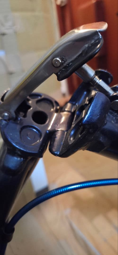 美品ターン スピードファルコ折りたたみ自転車フレーム 紺色