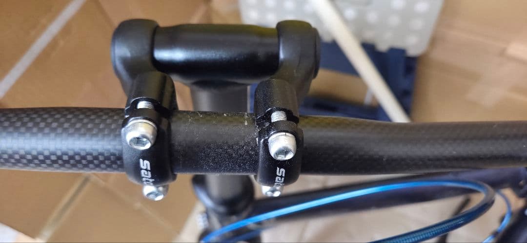 美品ターン スピードファルコ折りたたみ自転車フレーム 紺色