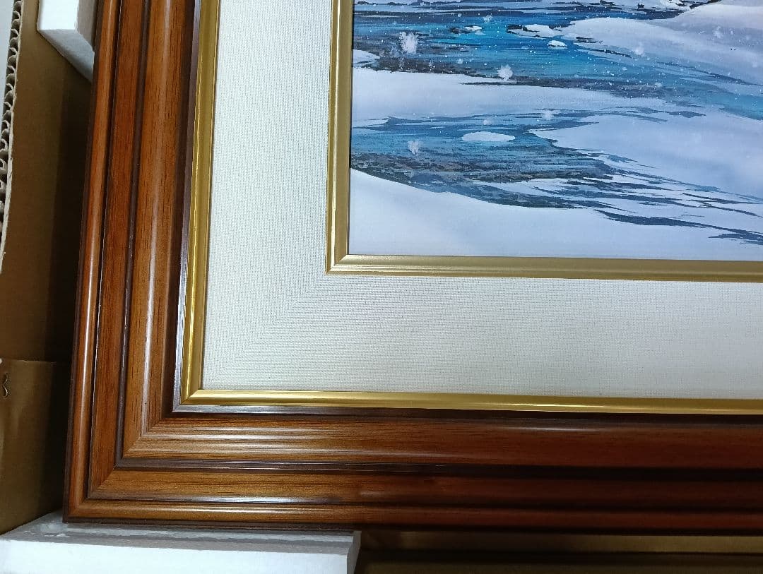 yタイトル「Early s」Gary Fenske作　冬の風景 絵画