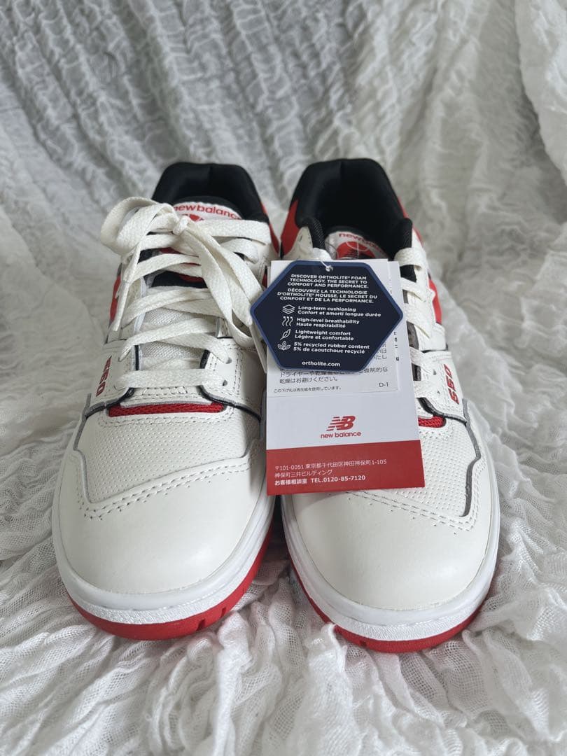 NEW BALANCE BB550VTB シーソルト トゥルーレッドホワイト