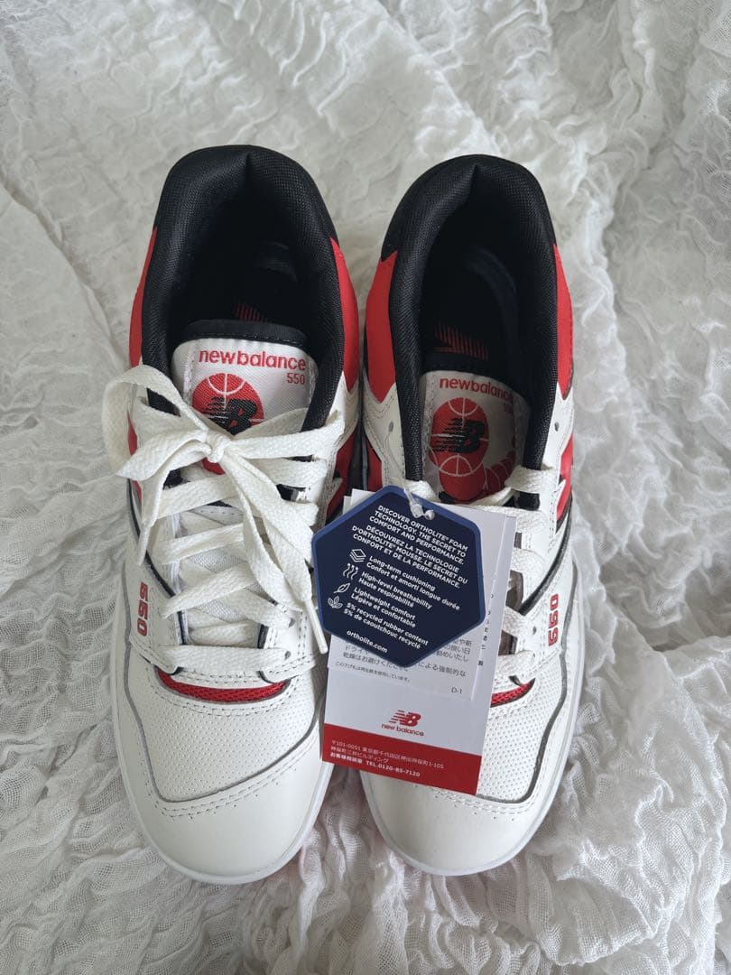 NEW BALANCE BB550VTB シーソルト トゥルーレッドホワイト