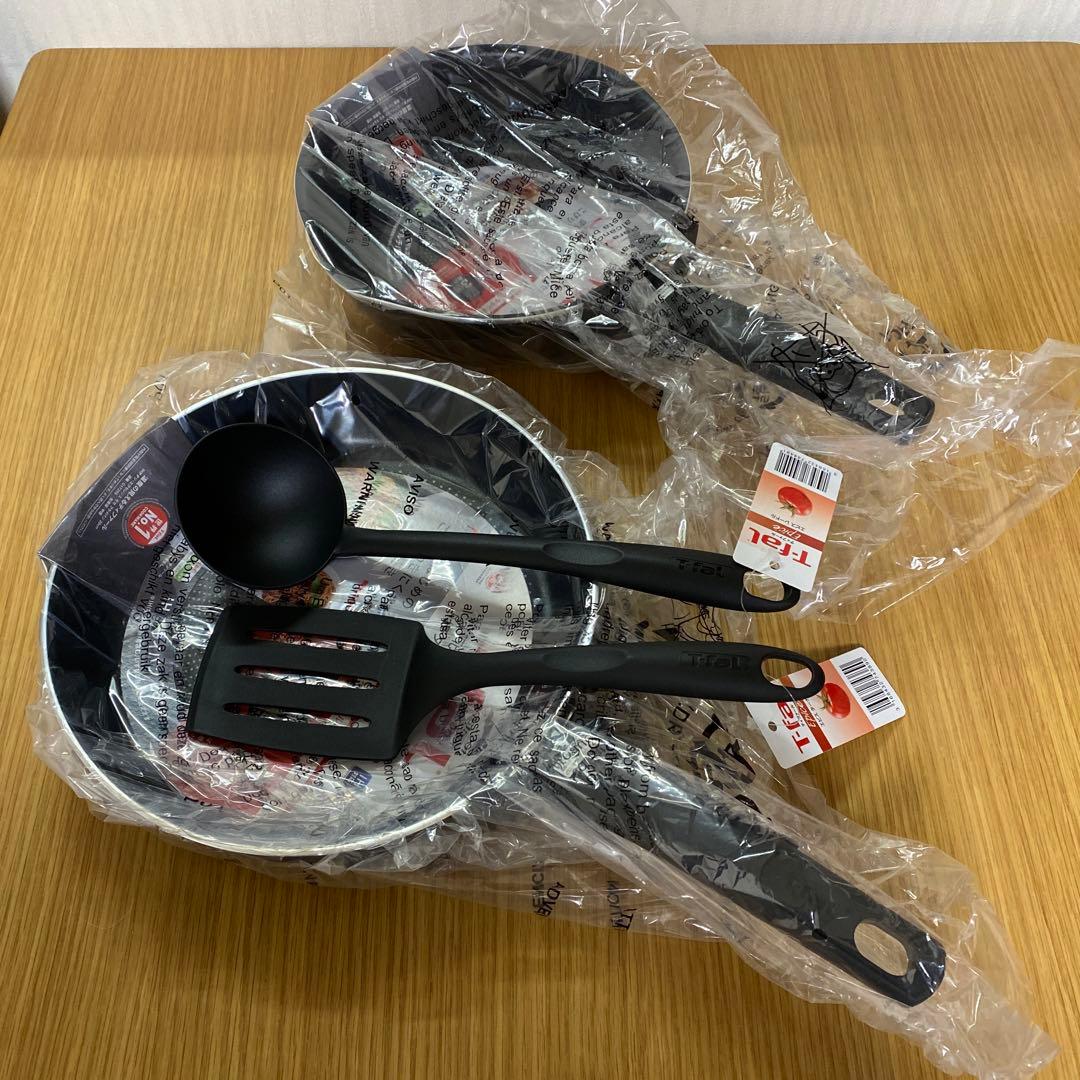 T-fal IHチタン　エクセレンス　フライパン　マルチパン　ターナー　レードル
