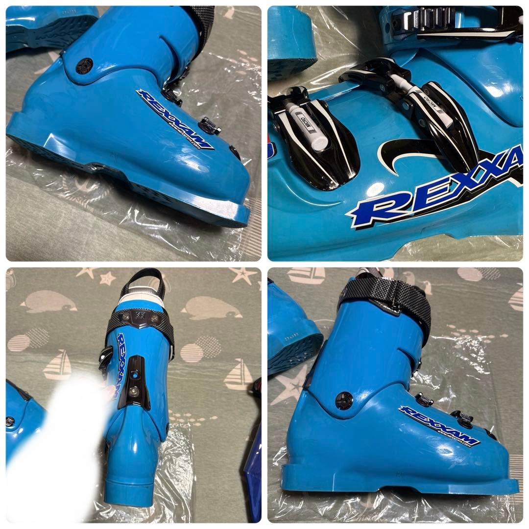 REXXAM DATA100N スキーブーツ 26cm ブルー 収納バッグ付き