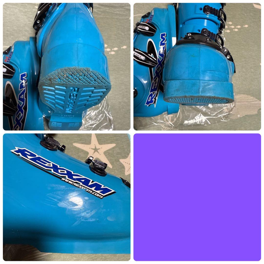 REXXAM DATA100N スキーブーツ 26cm ブルー 収納バッグ付き