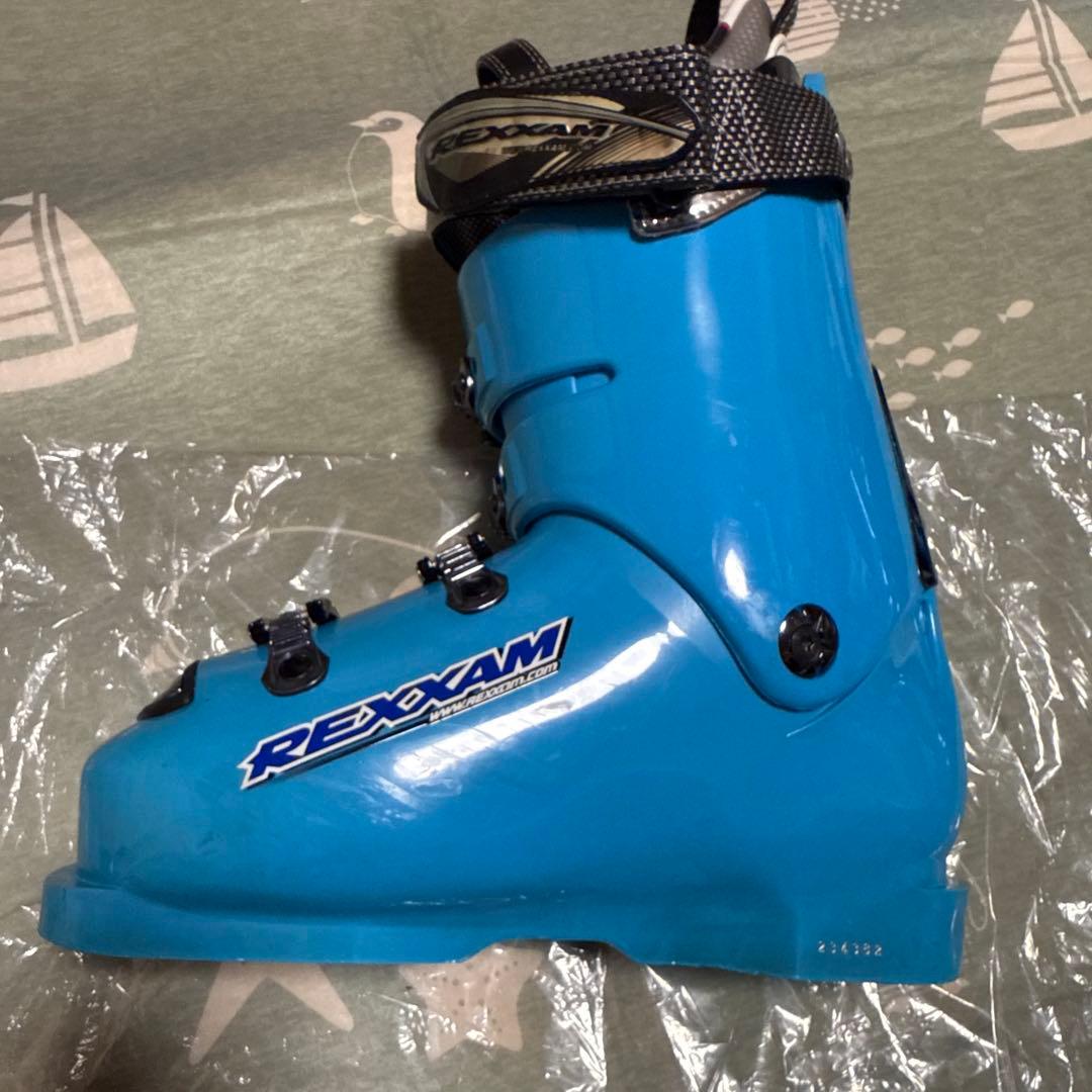 REXXAM DATA100N スキーブーツ 26cm ブルー 収納バッグ付き
