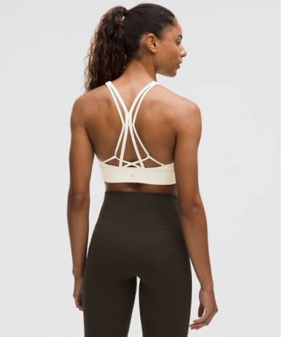 ルルレモン　ブラ　ホワイト　白　背中　8 luxtreme strappy