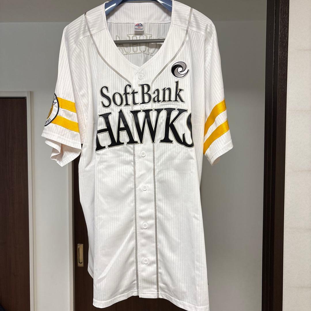 新品未使用★福岡ソフトバンクホークス栗原陵矢24★希少な2XL★副主将マーク付