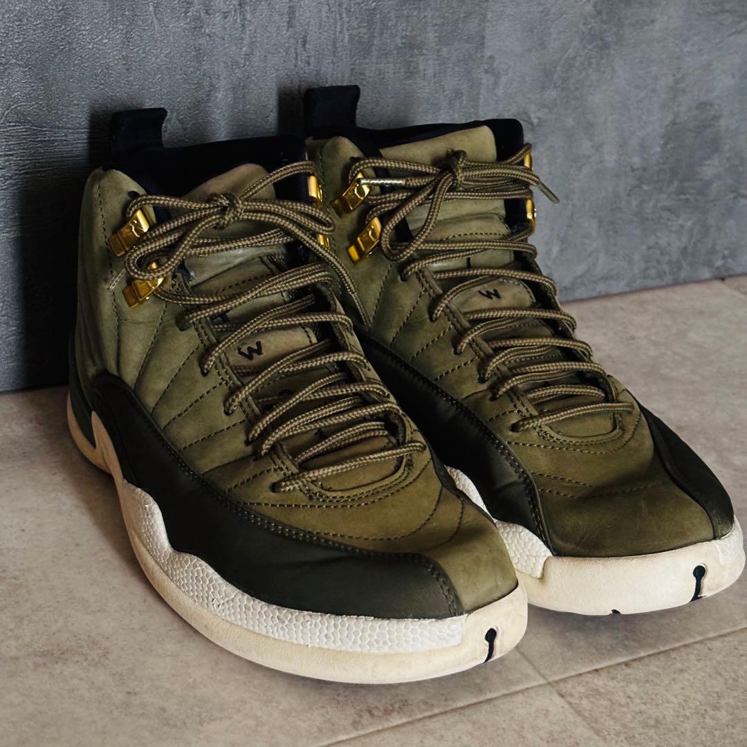 26.5cm NIKE AIR JORDAN 12 RETRO オリーブ