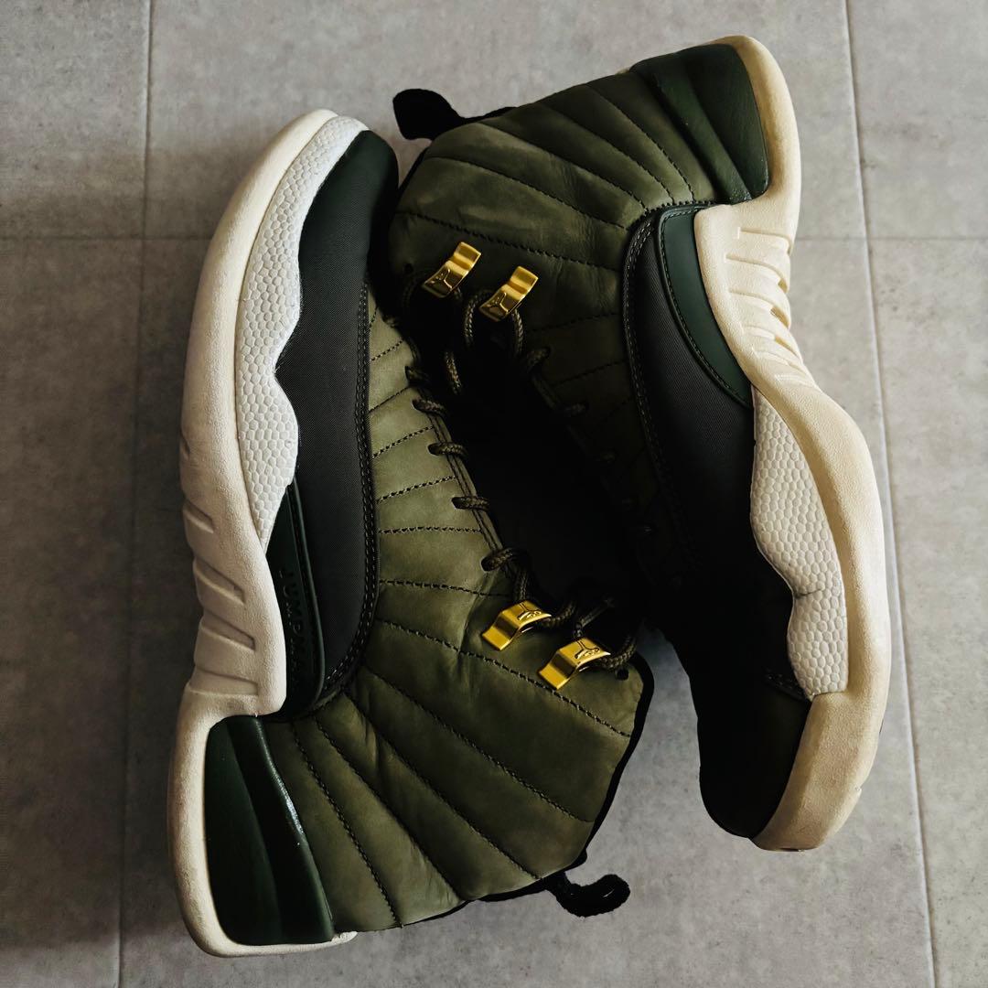 26.5cm NIKE AIR JORDAN 12 RETRO オリーブ