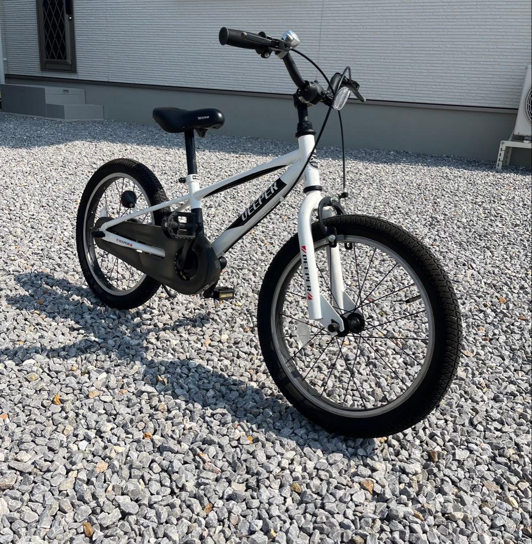 DEEPER ホワイト 18インチ 子供自転車