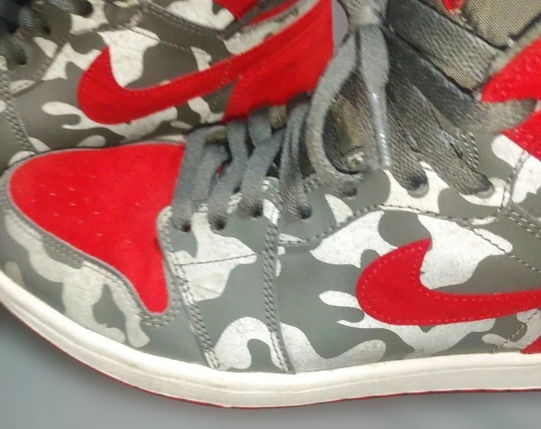 シューズ(男性用) Nike Air Jordan1 Retro High Camo 3M Bred