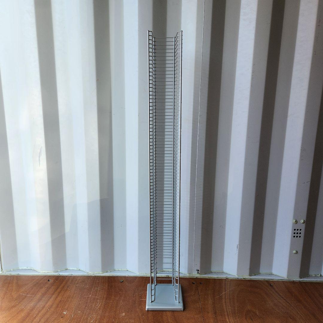希少 Vintage l Wire CDラック CDタワー 125cm