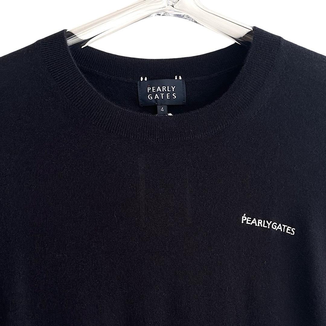 534★パーリーゲイツ 定価41,800円カシミヤニット セーター紺 サイズ4