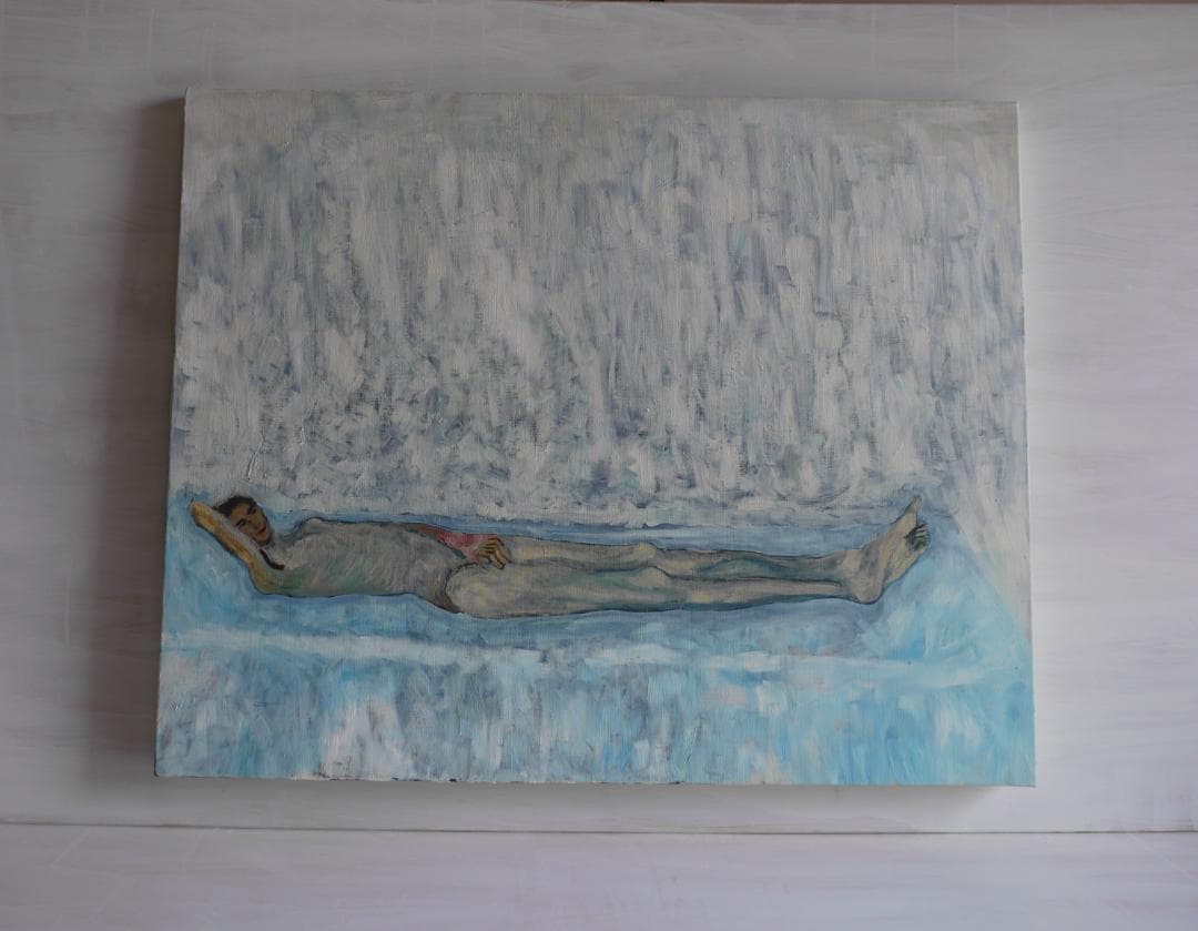 73×91㎝「真昼の光の中のヌード　３」油彩・原画・F30