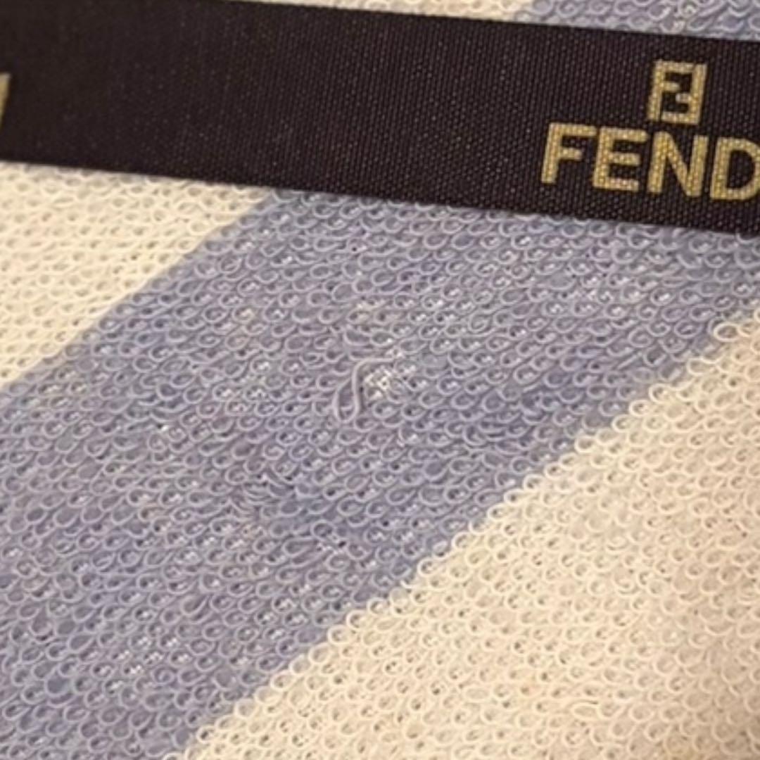 【新品未使用】FENDI フェンディ タオル ギフトボックス入り 青×白