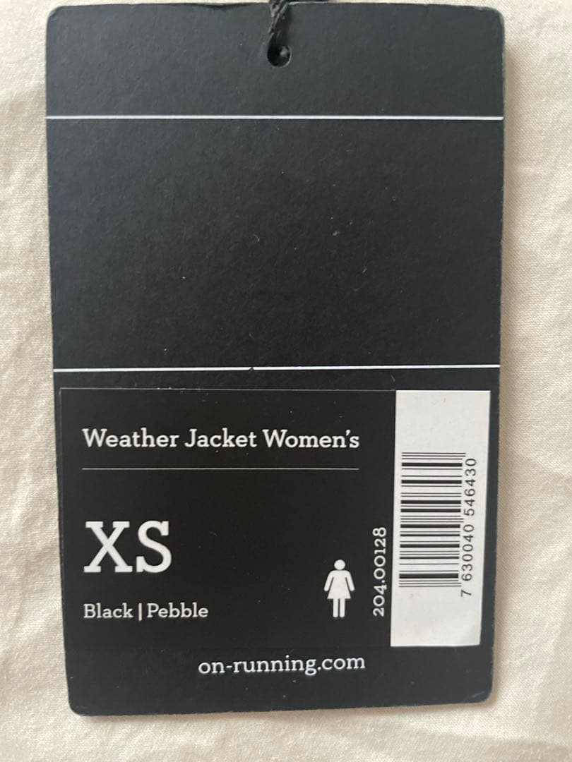 【美品】On Weather Jacket レディースXS ブラック/ペブル
