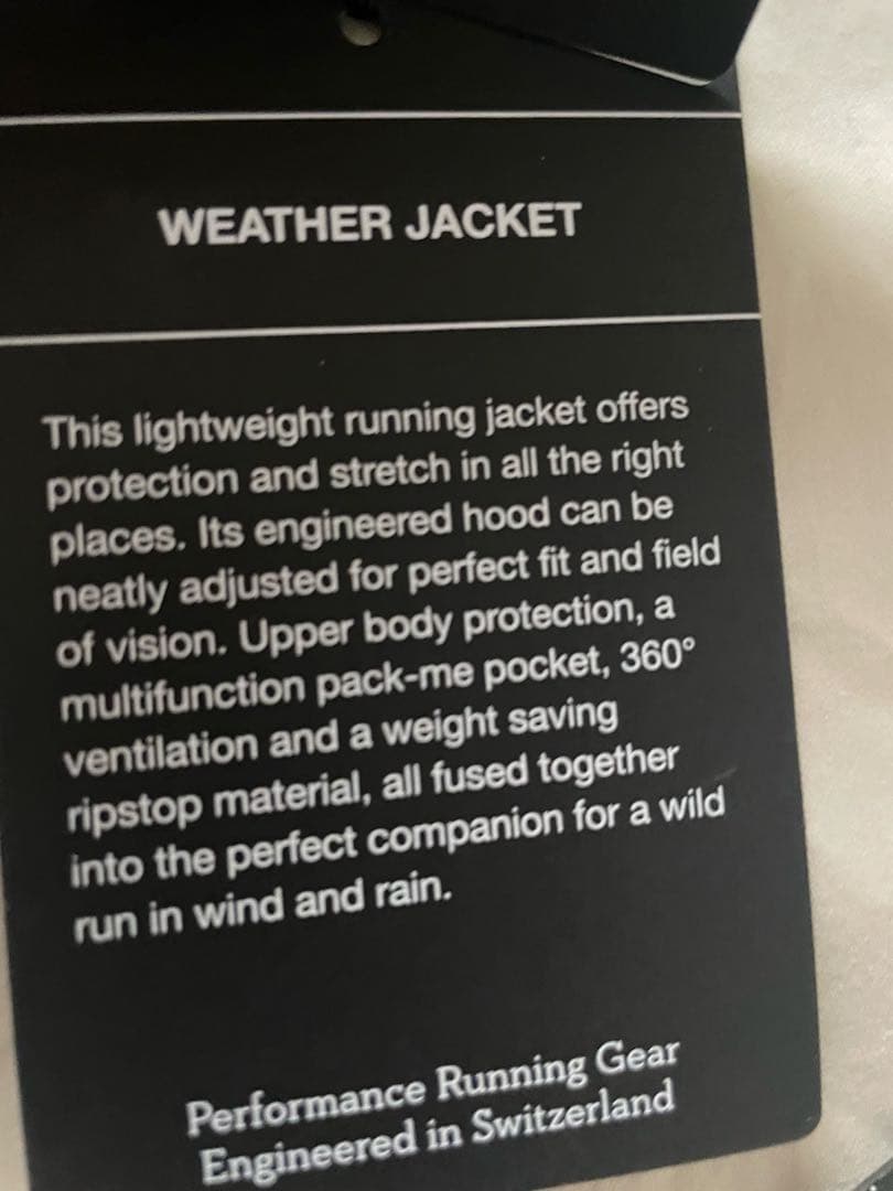 【美品】On Weather Jacket レディースXS ブラック/ペブル