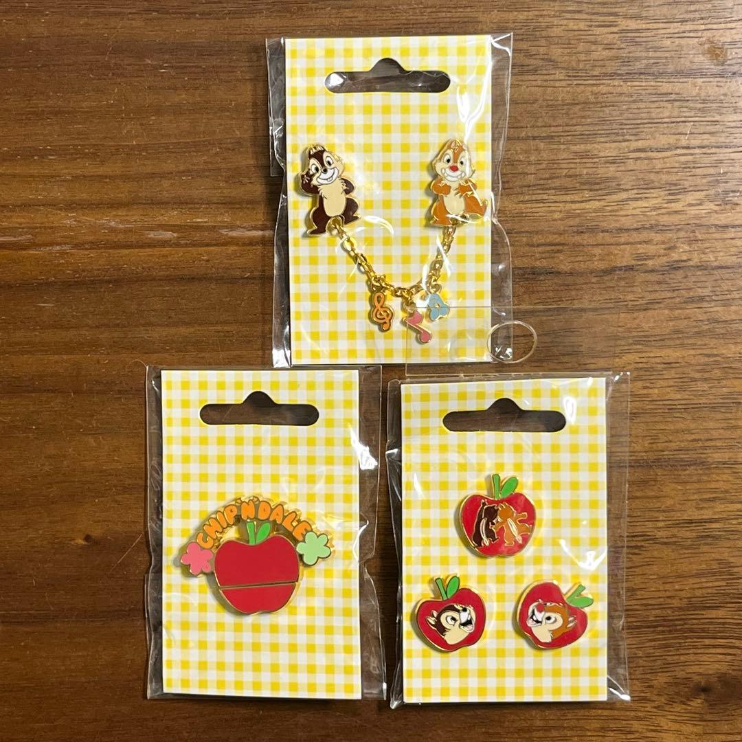 ディズニーストア　チップとデール　ピンズ 7個セット　未使用