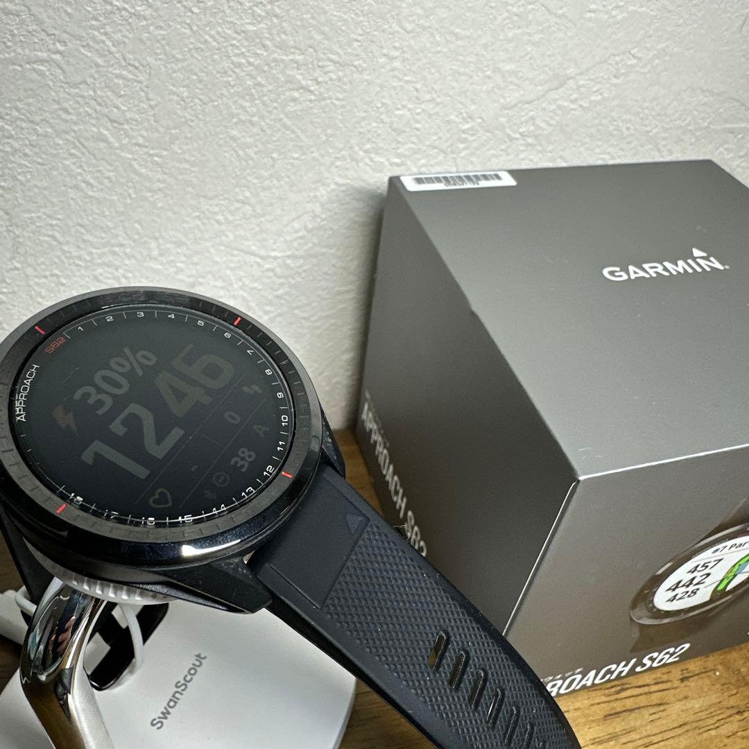 GARMIN GPSゴルフウオッチ APPROACH S62 充電スタンド付き