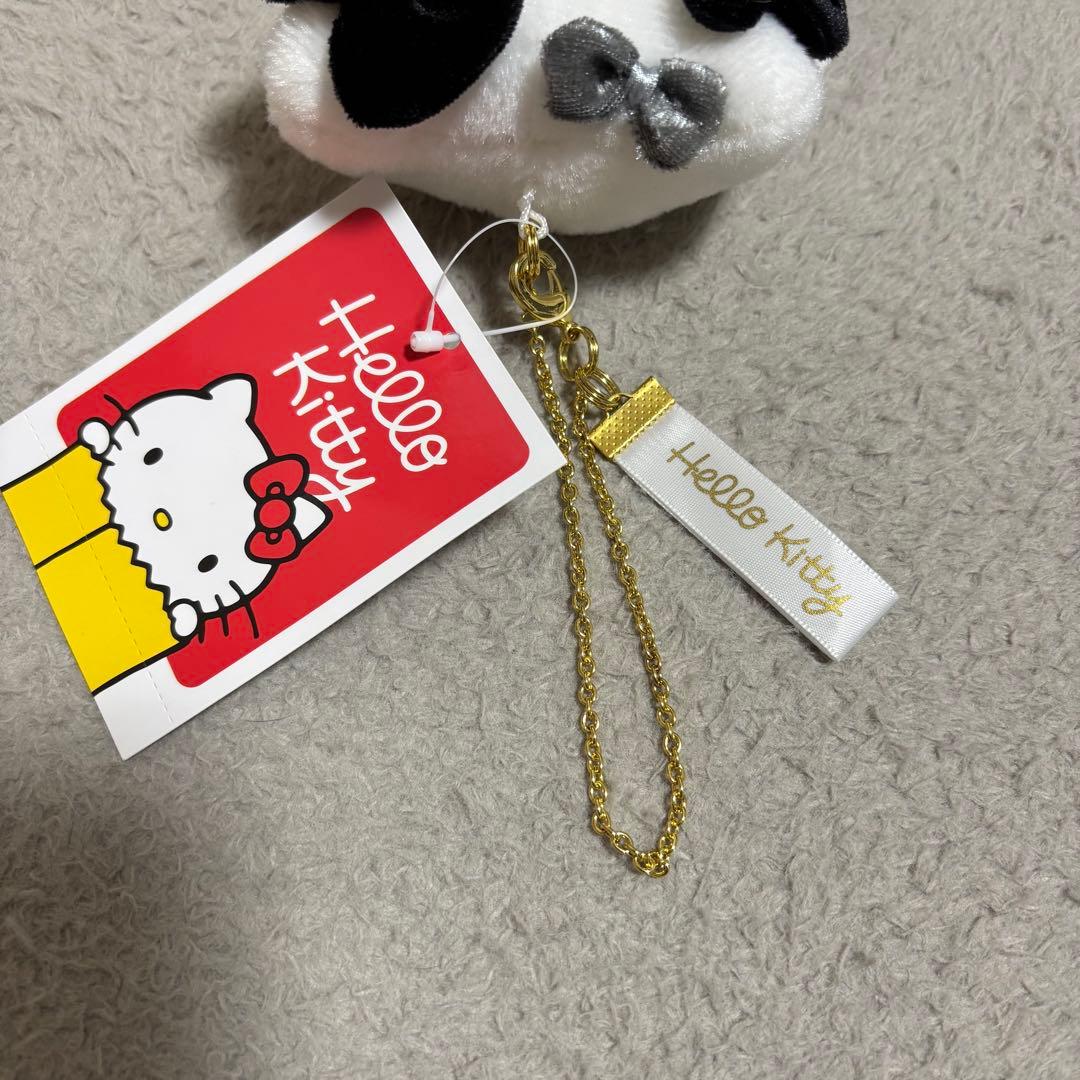 ハローキティ展 マスコット キーホルダー モノトーンドレス 雪うさぎ ぬいぐるみ