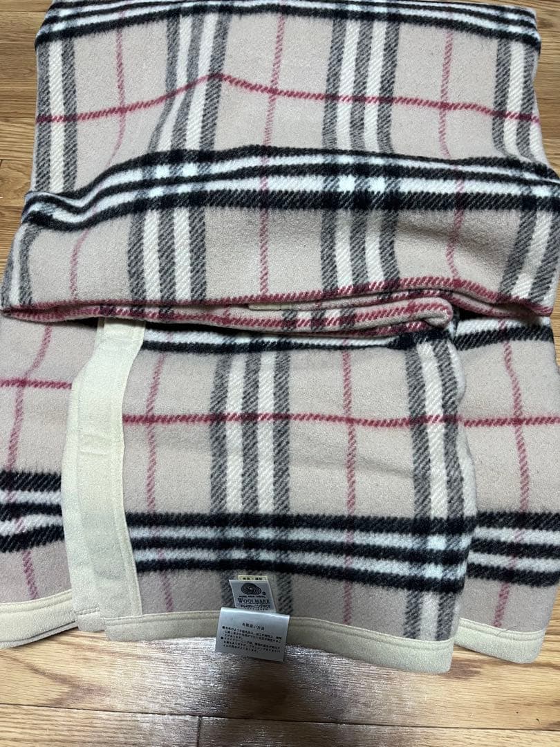 Burberry チェック柄 ウールブランケット