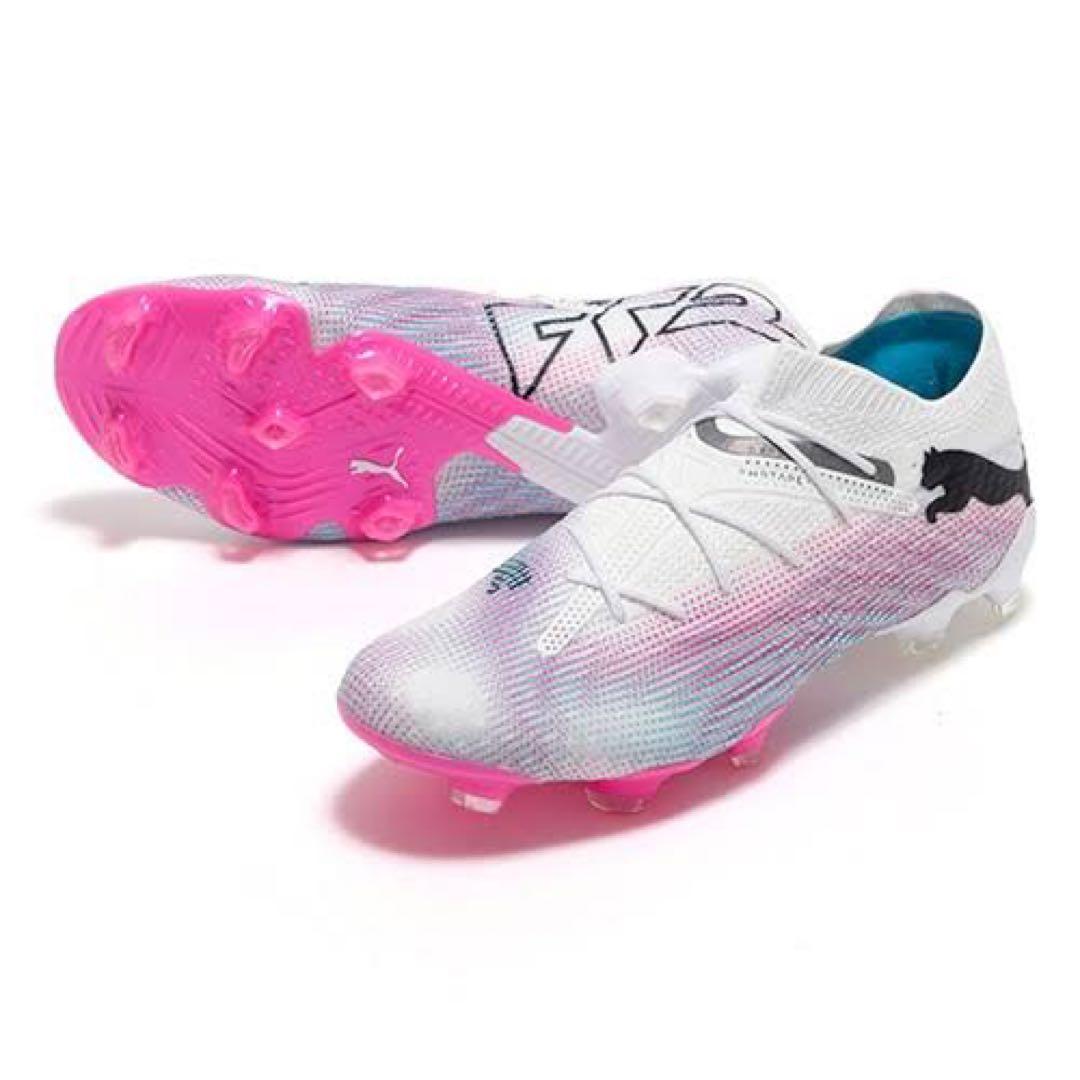 Pumaサッカーシューズ 26.5 フューチャー７アルティメットホワイト/ピンク