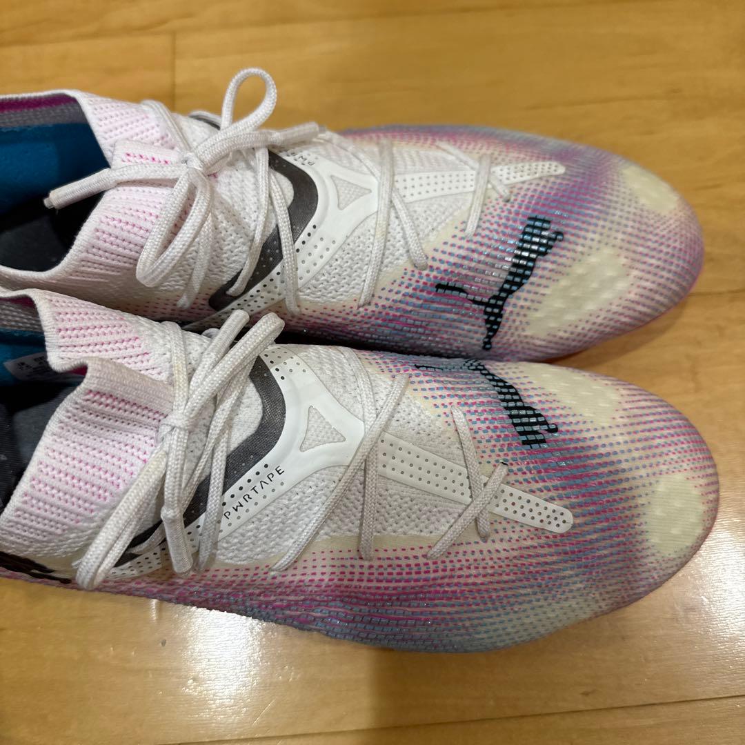 Pumaサッカーシューズ 26.5 フューチャー７アルティメットホワイト/ピンク