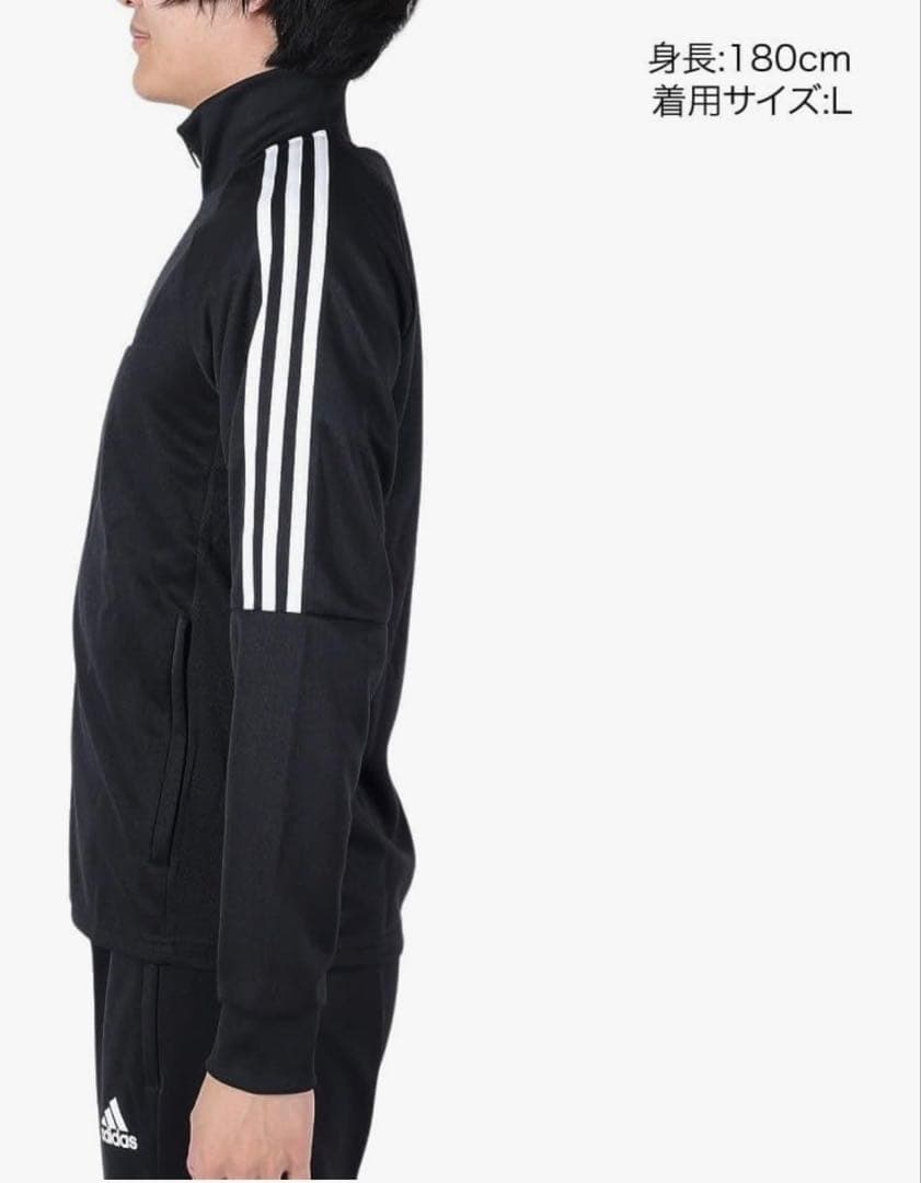 adidas アディダス XXL ジャージ上下 セットアップ トラックスーツ 黒
