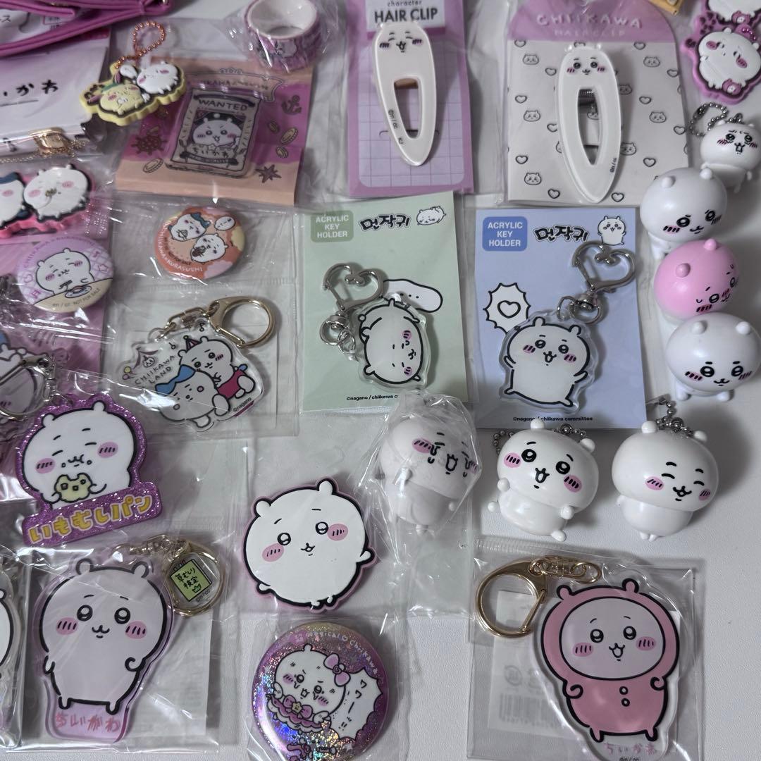 ちいかわ まとめ売り 38点 小物 ポーチ キーホルダー ヘアクリップ など