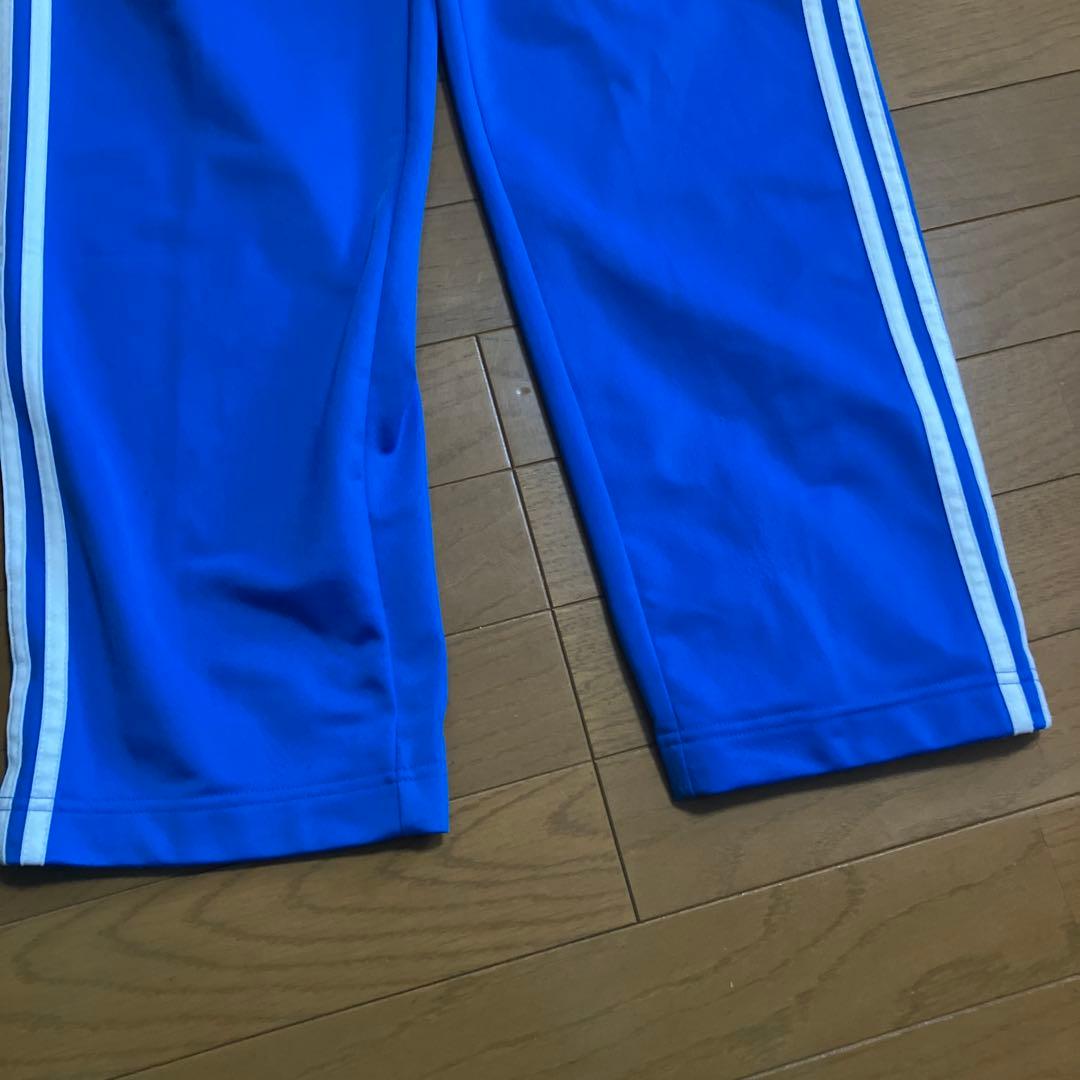 adidas 青 ジャージパンツ 3本ライン