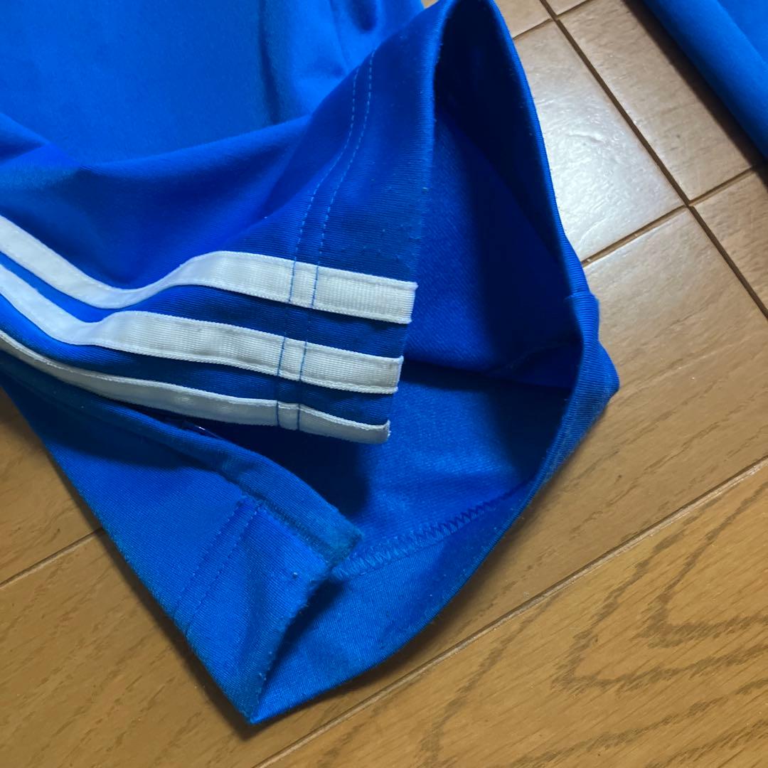 adidas 青 ジャージパンツ 3本ライン
