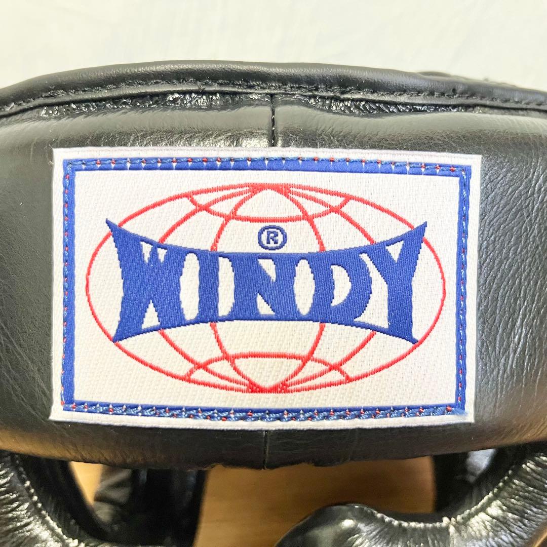 【美品】WINDY ヘッドギア　ヘッドガード　Mサイズ　ブラック　顎無しタイプ
