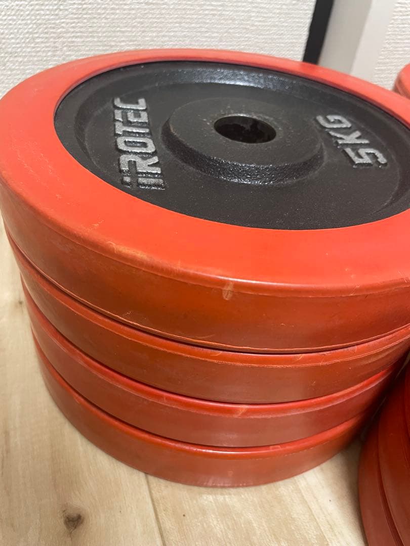 きみ屋IROTEC ラバー ダンベル60kgセット 30kg×2個 1/2
