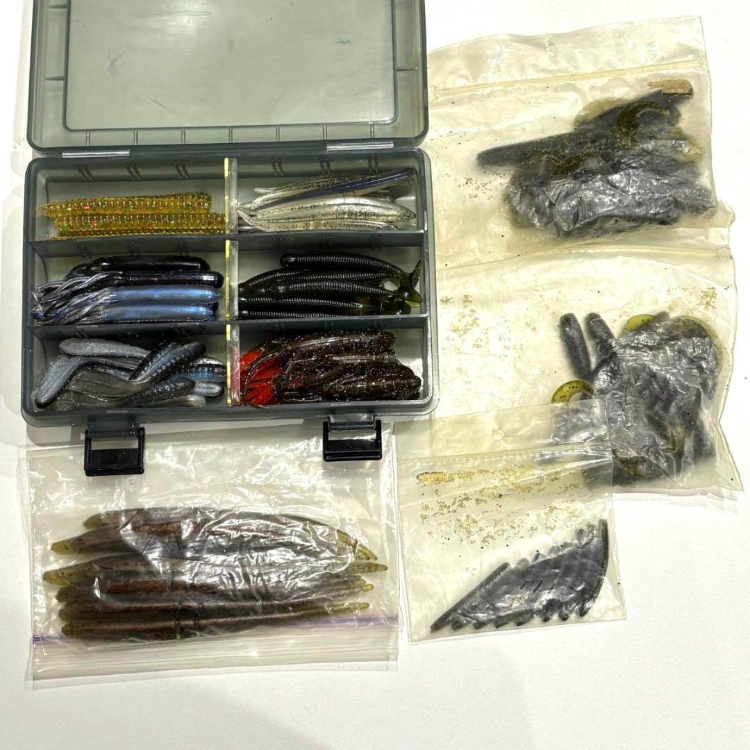 バス釣り引退 ワーム大量まとめ売り メガバス ゲーリー ヤマモト ZOOM他