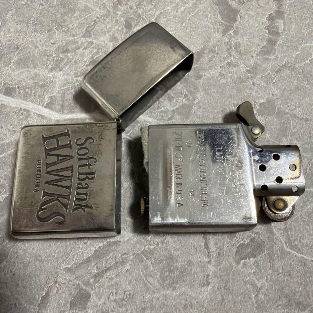 【希少】2014年製 福岡ソフトバンクホークス 限定ZIPPO 刻印あり レア