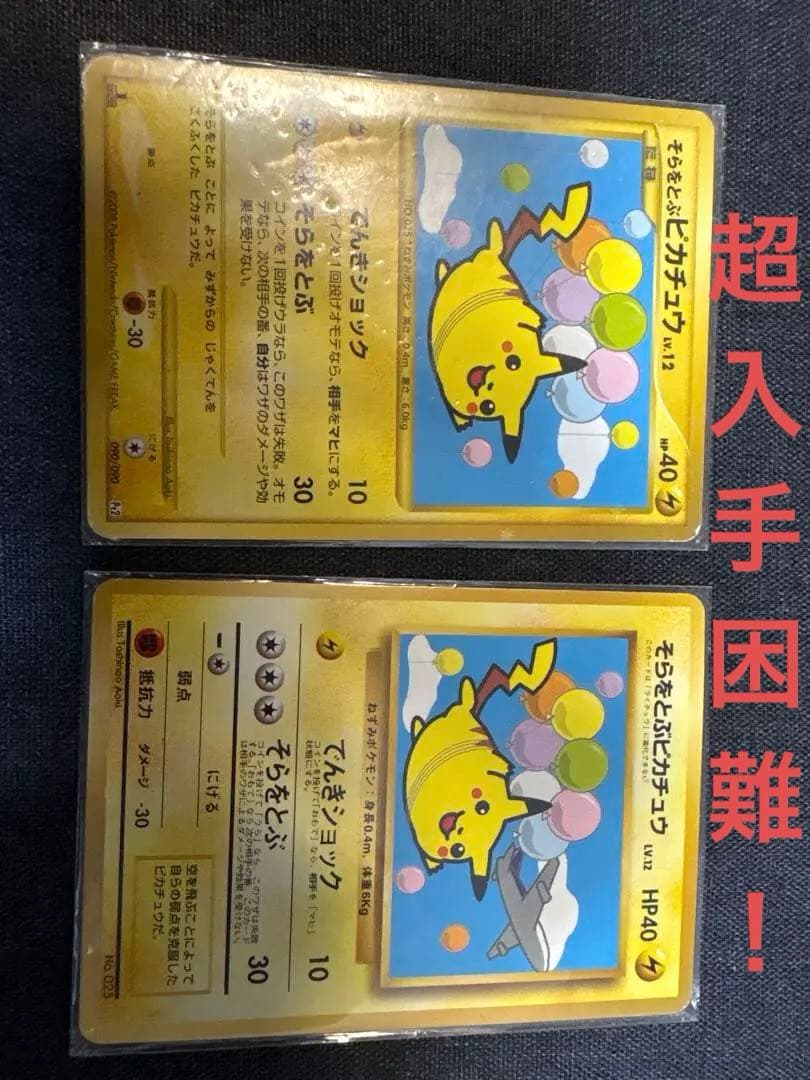 そらをとぶピカチュウ 計2枚
