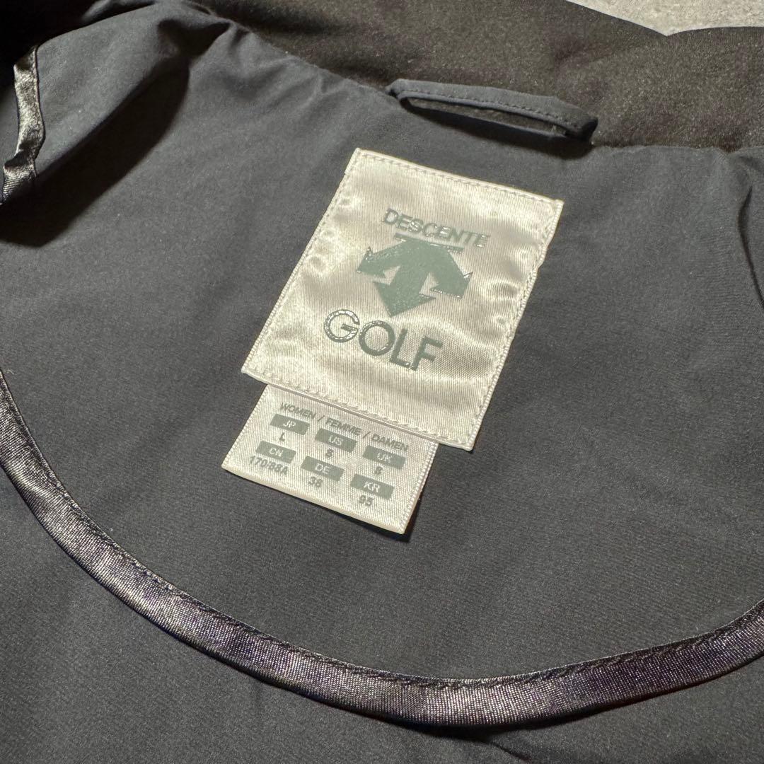 DESCENTE GOLF レディースダウンベスト ブラック