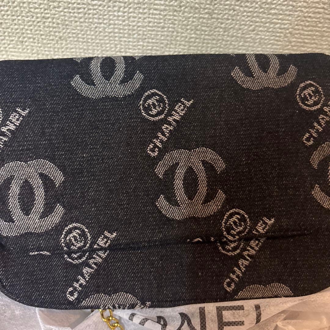 CHANEL ノベルティ デニム ショルダーバッグブラック